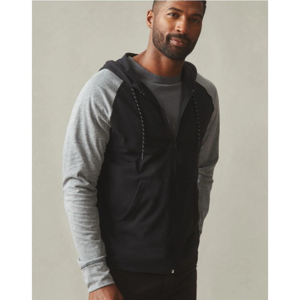 American Giant Men's Cotton Blend Lightweight Full Zip Hoodie